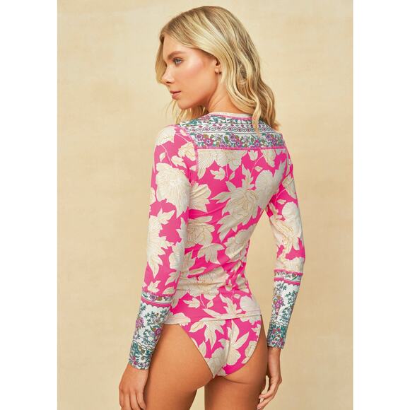 Maaji Floral Duo Diver Rashguard NWT SIZE M - Picture 2 of 2